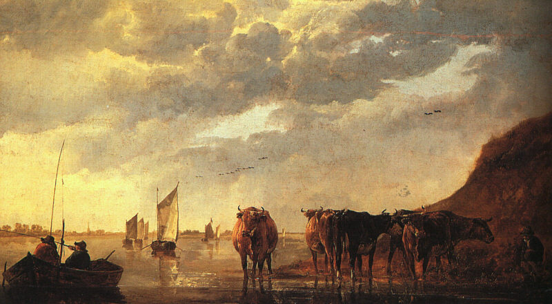 Herdsman Con Cows De Rio Cuyp — Aelbert Cuyp