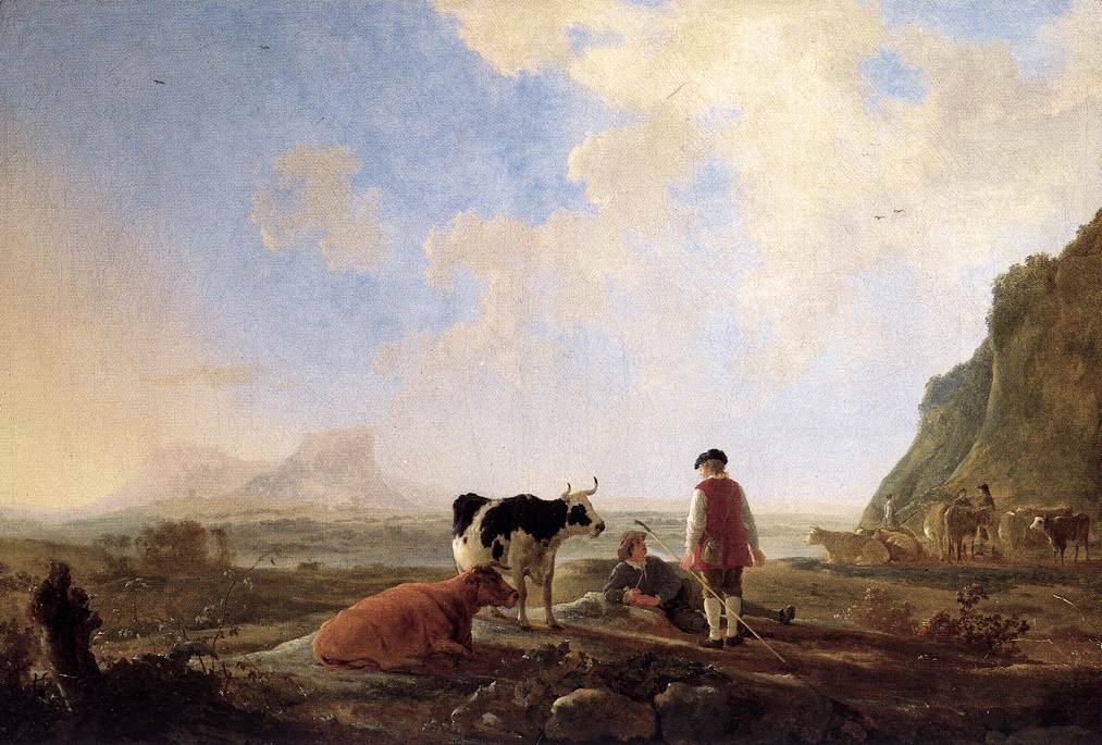 Herdsmen Con Cows Cuyp — Aelbert Cuyp