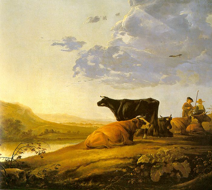 Joven Herdsman Con Cows Cuyp — Aelbert Cuyp