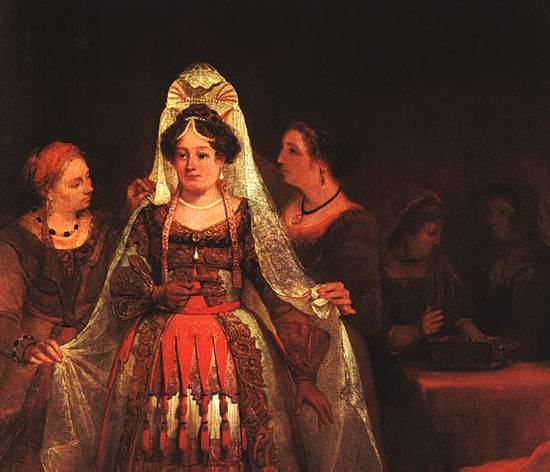 Jewish Bride Esther Bedecked Gelder — Aert De Gelder