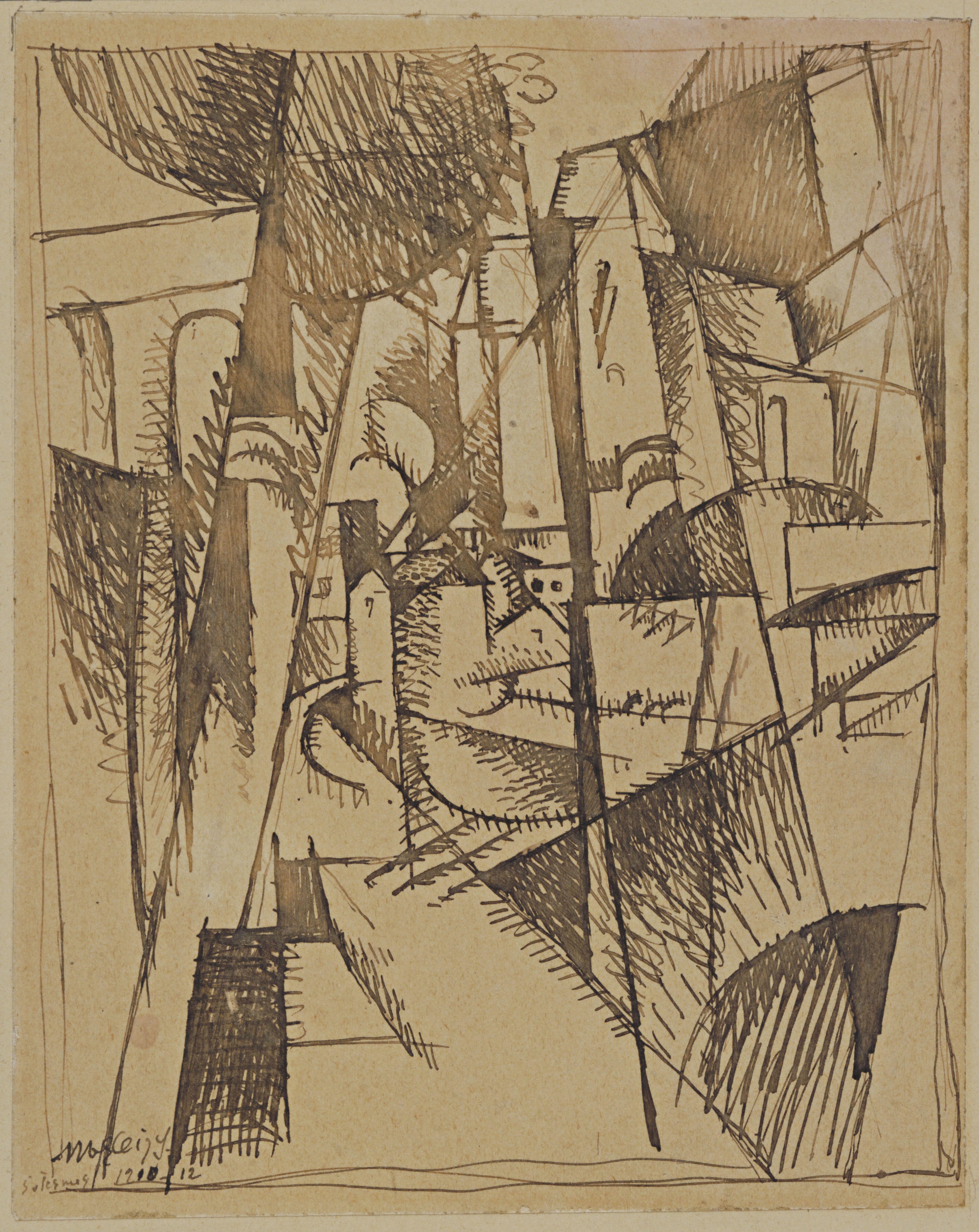 Paisaje Con Puente Y Viaduct Gleizes — Albert Gleizes — Cubismo