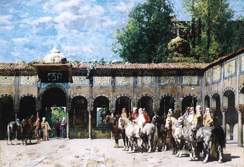Circassian Knights Esperando Para Their Lider Pasini — Alberto Pasini