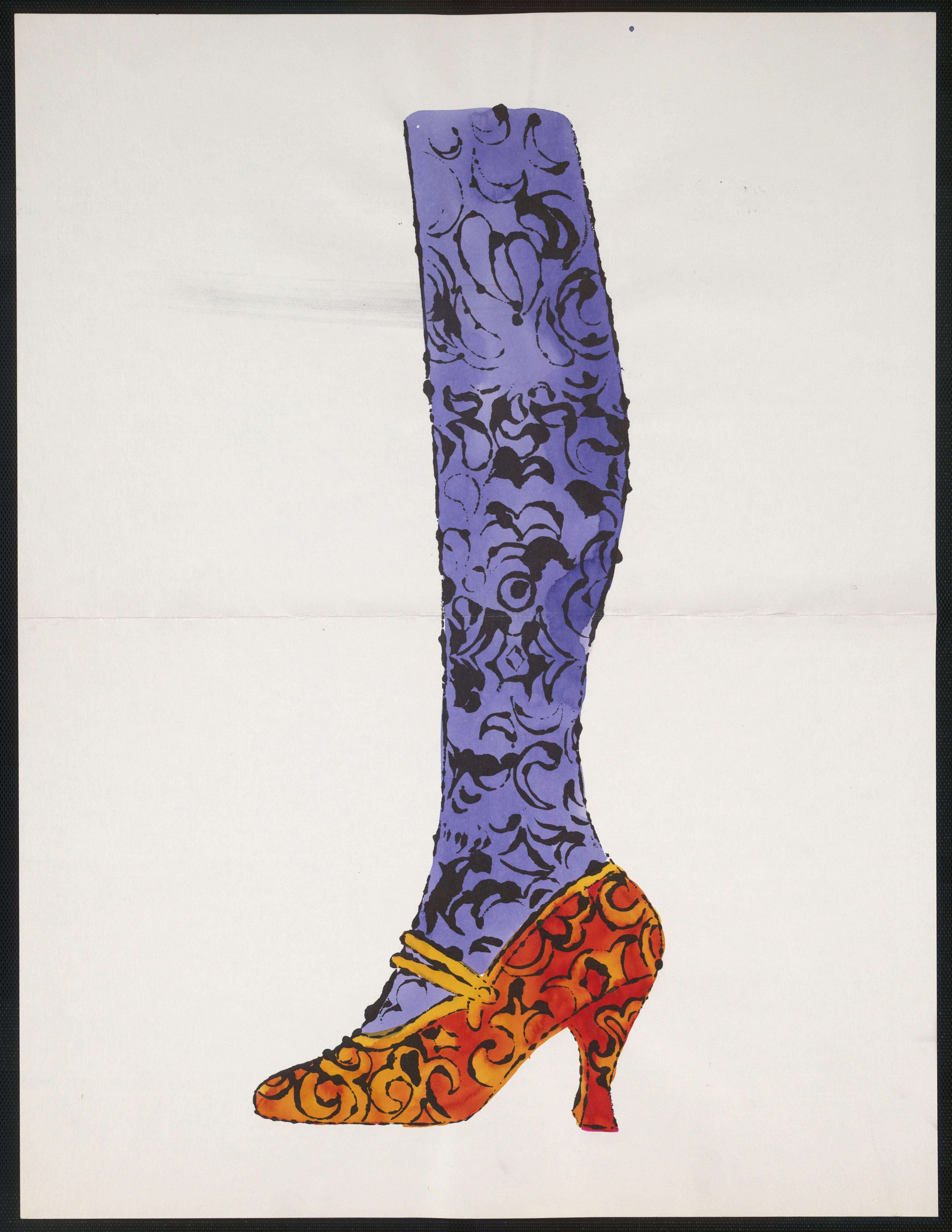 Untitled De La Recherche Du Shoe Perdu Warhol — Andy Warhol — Arte Pop