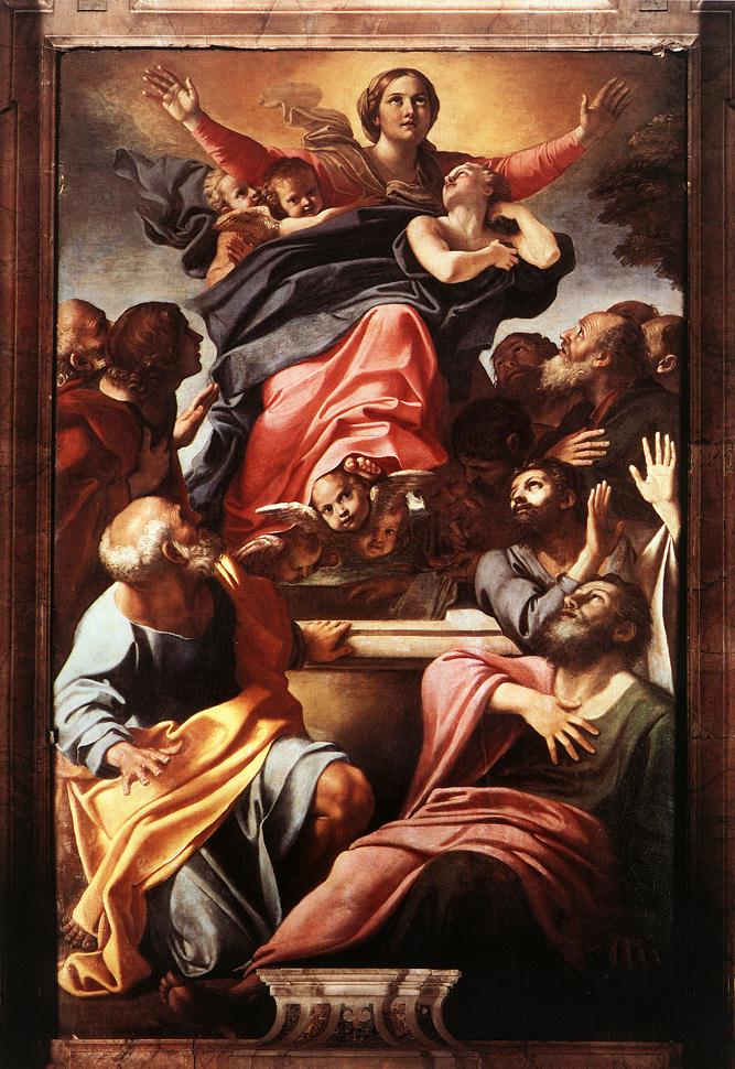 Asuncion De Virgen Mary Carracci — Annibale Carracci — Barroco