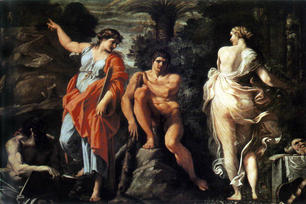 Choice De Heracles Carracci — Annibale Carracci — Barroco