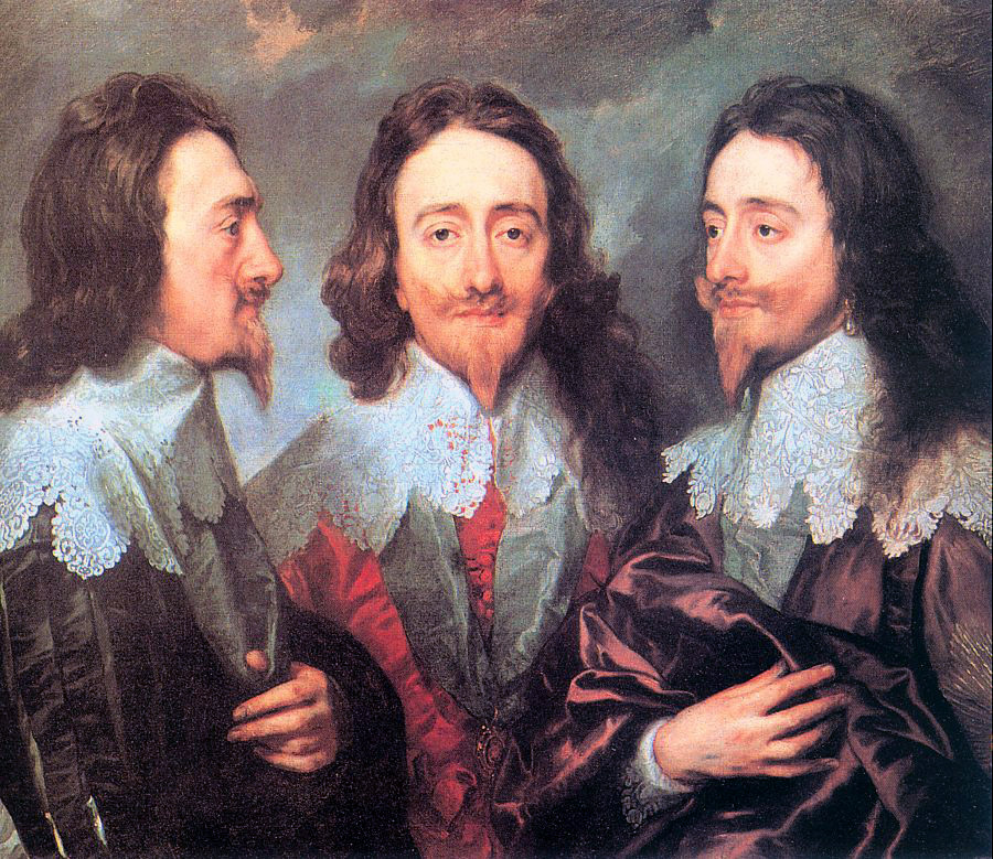 Charles I En Three Positions Van Dyck — Anthony Van Dyck — Barroco