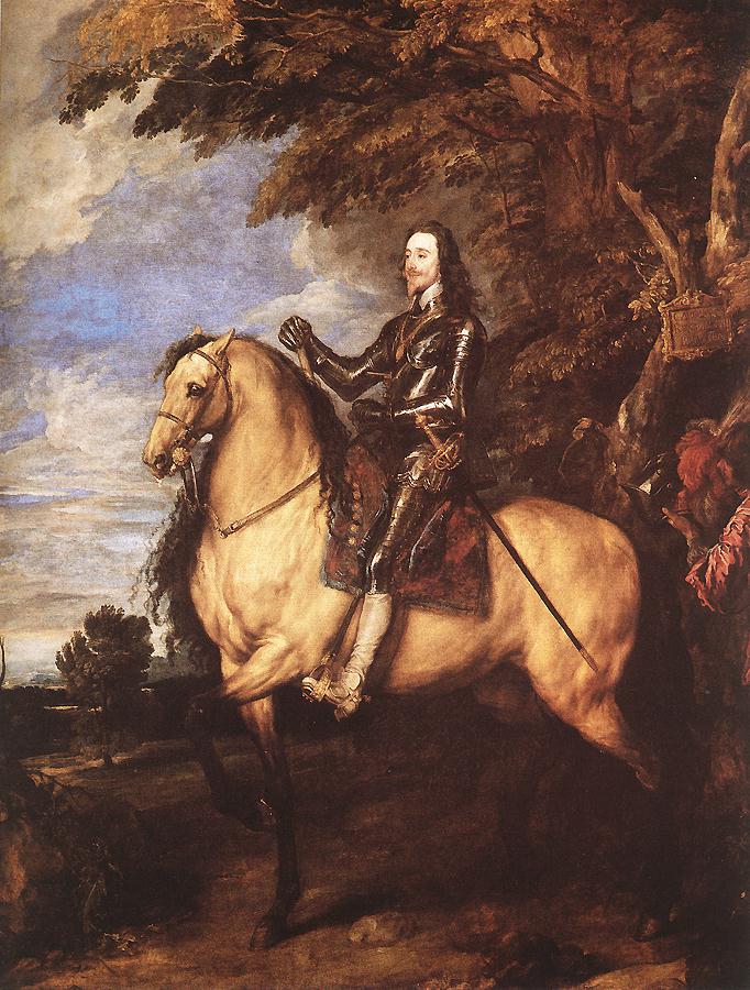 Charles I Sobre Horseback Van Dyck — Anthony Van Dyck — Barroco