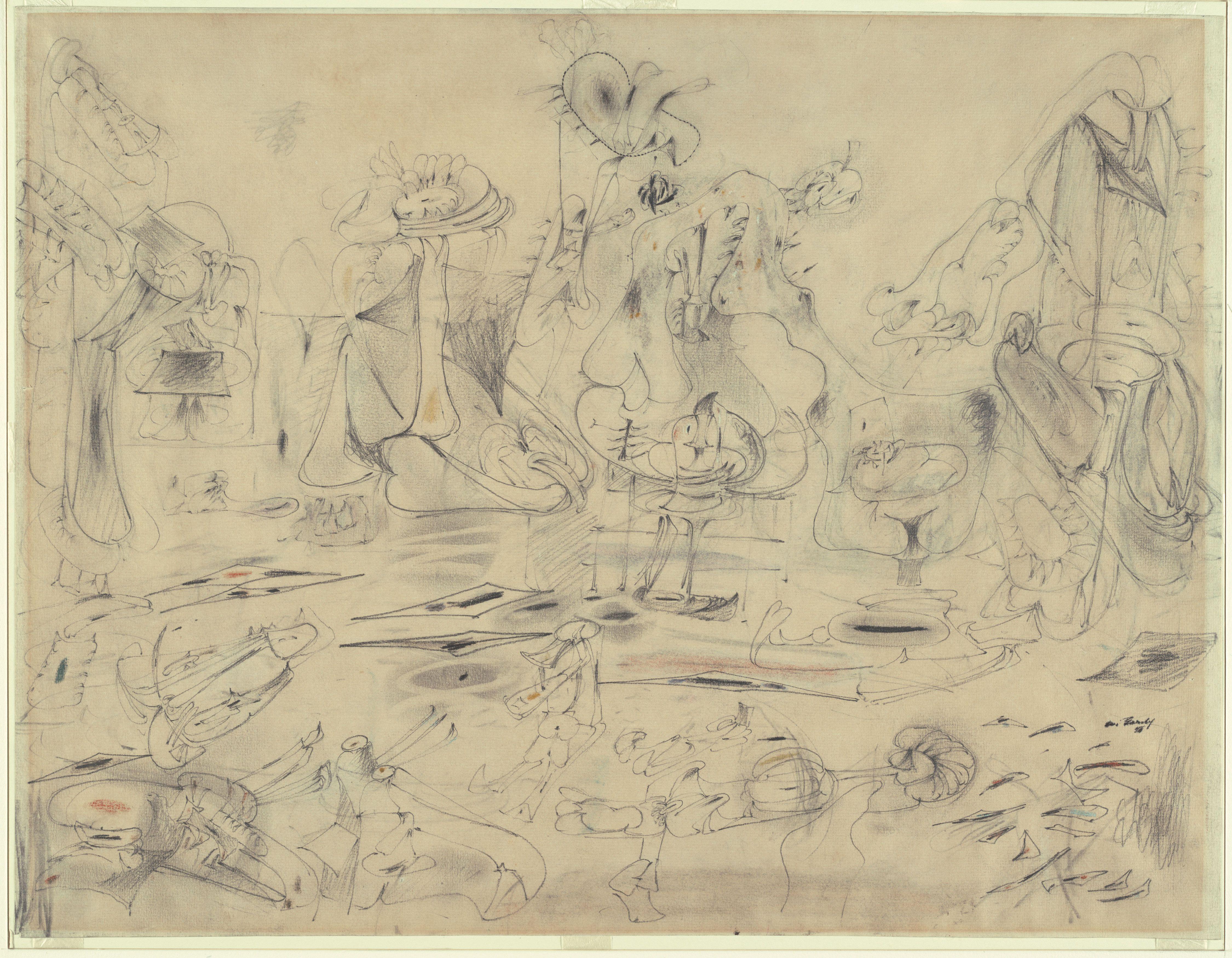 Estudio Para Summation Gorky — Arshile Gorky — Expresionismo Abstracto