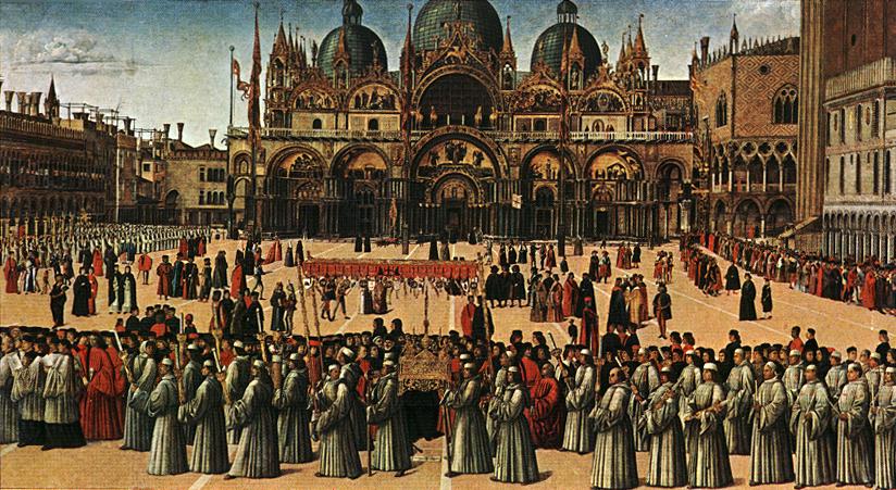 Procesion En Piazza S Marco Bellini — Bellini