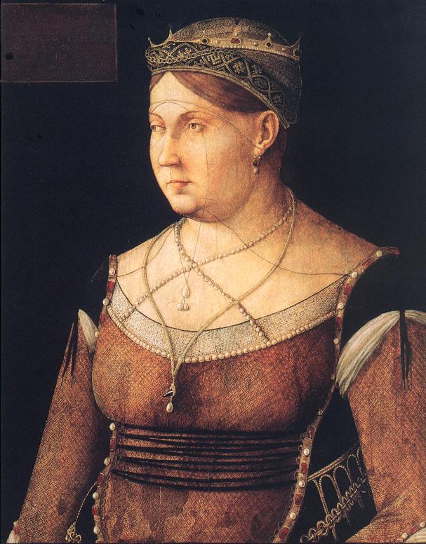 Retrato De Catharina Cornaro Reina De Cyprus Bellini — Bellini
