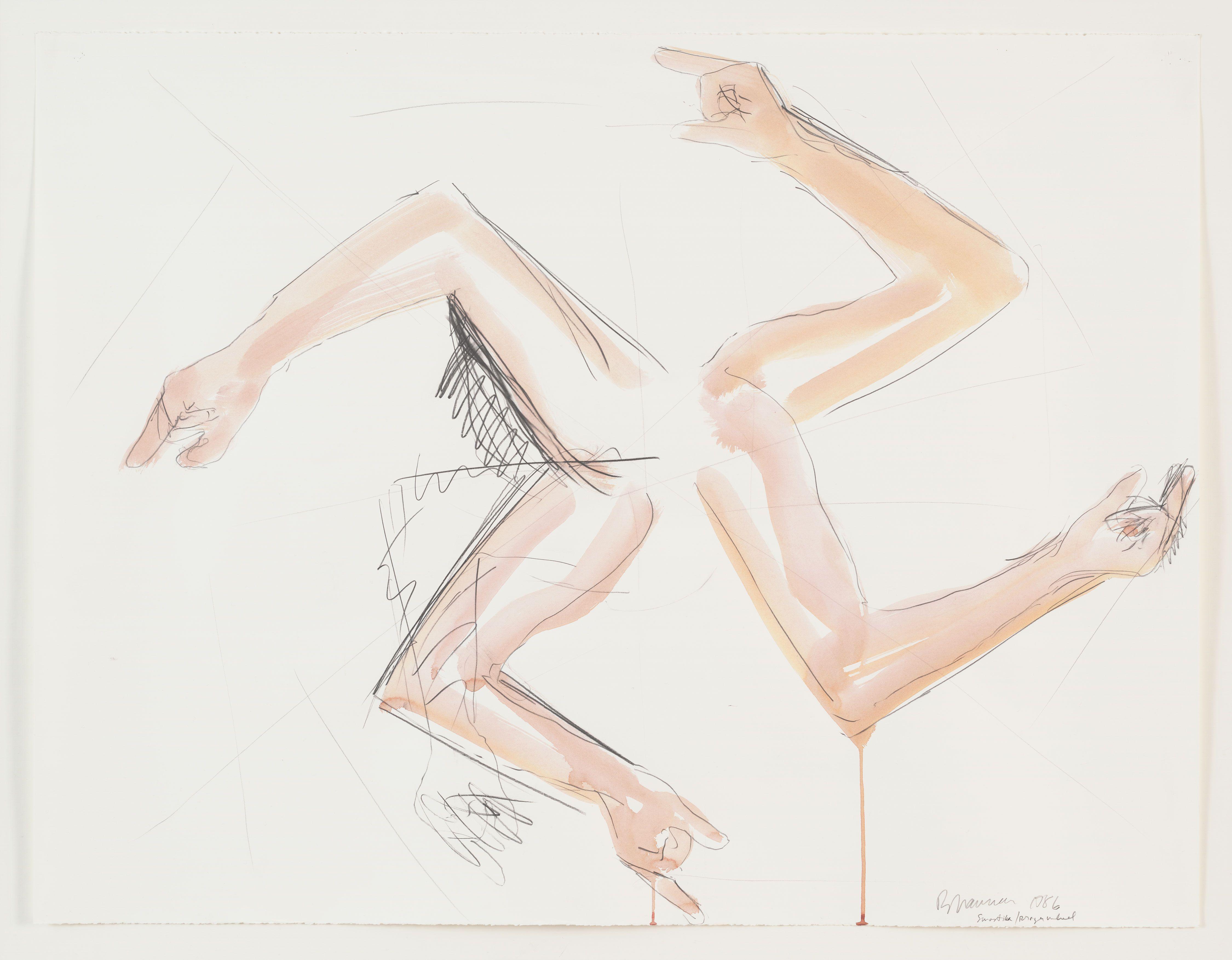 Swastika Oracion Wheel Nauman — Bruce Nauman — Arte Conceptual
