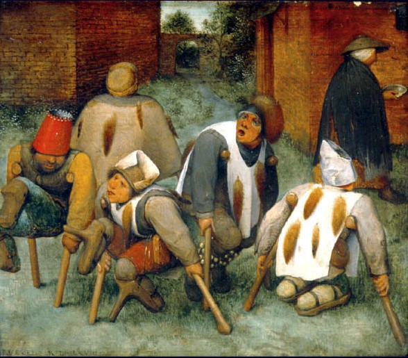 Les Mendiants Bruegel — Bruegel — Renacimiento Flamenco
