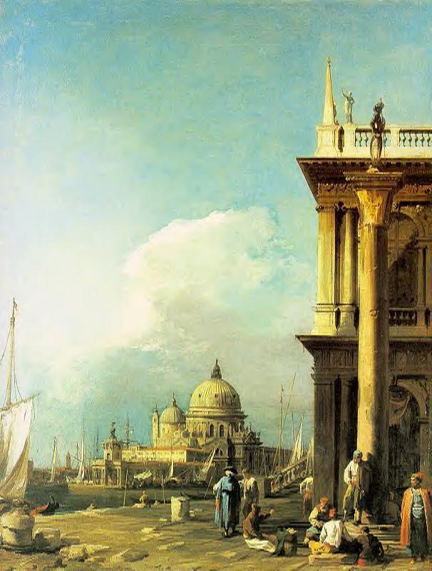 Entrance Hacia Grand Canal De Piazzetta Canaletto — Canaletto — Vedutismo