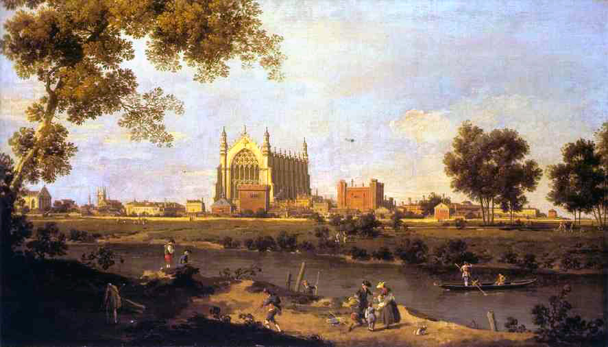 Eton College Capilla Canaletto — Canaletto — Vedutismo