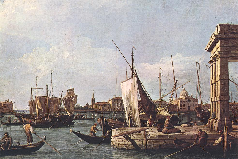 La Punta Della Dogana Custom Point Canaletto — Canaletto — Vedutismo