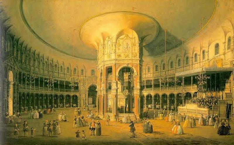 London Ranelagh Interior De Rodunda Canaletto — Canaletto — Vedutismo