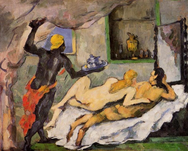 Afternoon Sobre Naples Con Negro Servant Cezanne — Cezanne — Posimpresionismo