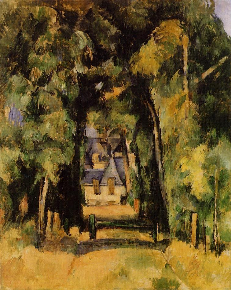 Alley En Chantilly 1 Cezanne — Cezanne — Posimpresionismo