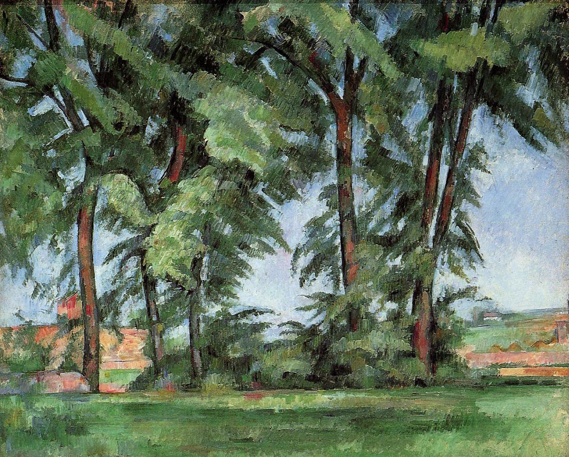 Alto Arboles En Jas De Bouffan Cezanne — Cezanne — Posimpresionismo