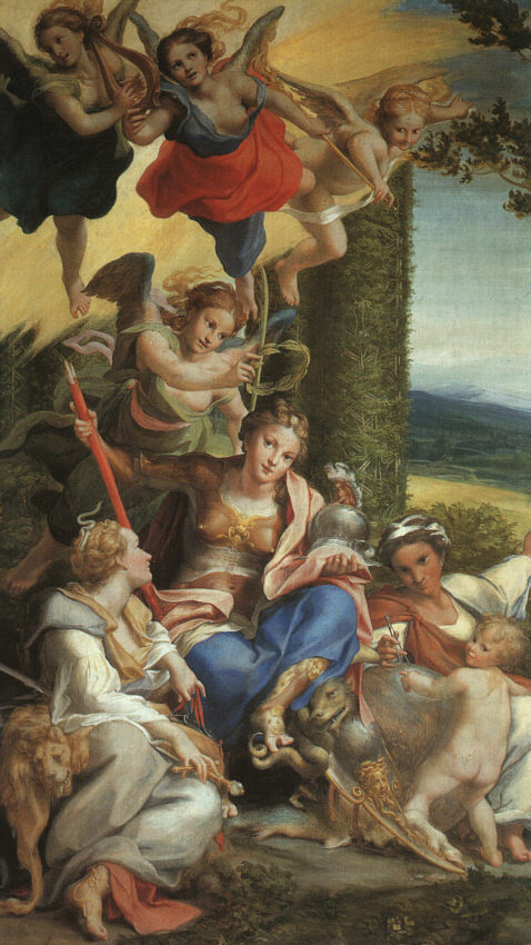 Alegoria De Virtue Correggio — Correggio