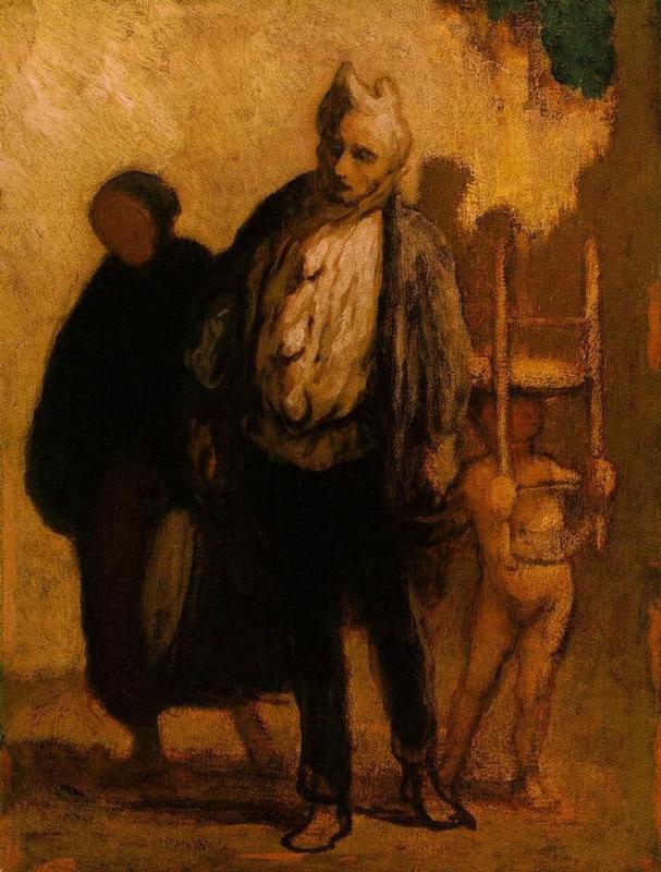 Wandering Saltimbanques Daumier — Daumier