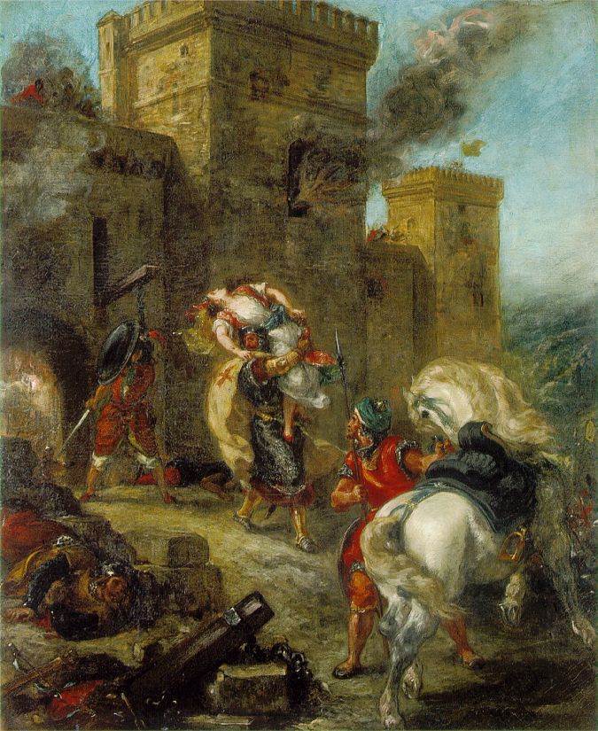 Abduction De Rebecca 2 Delacroix — Delacroix — Romanticismo