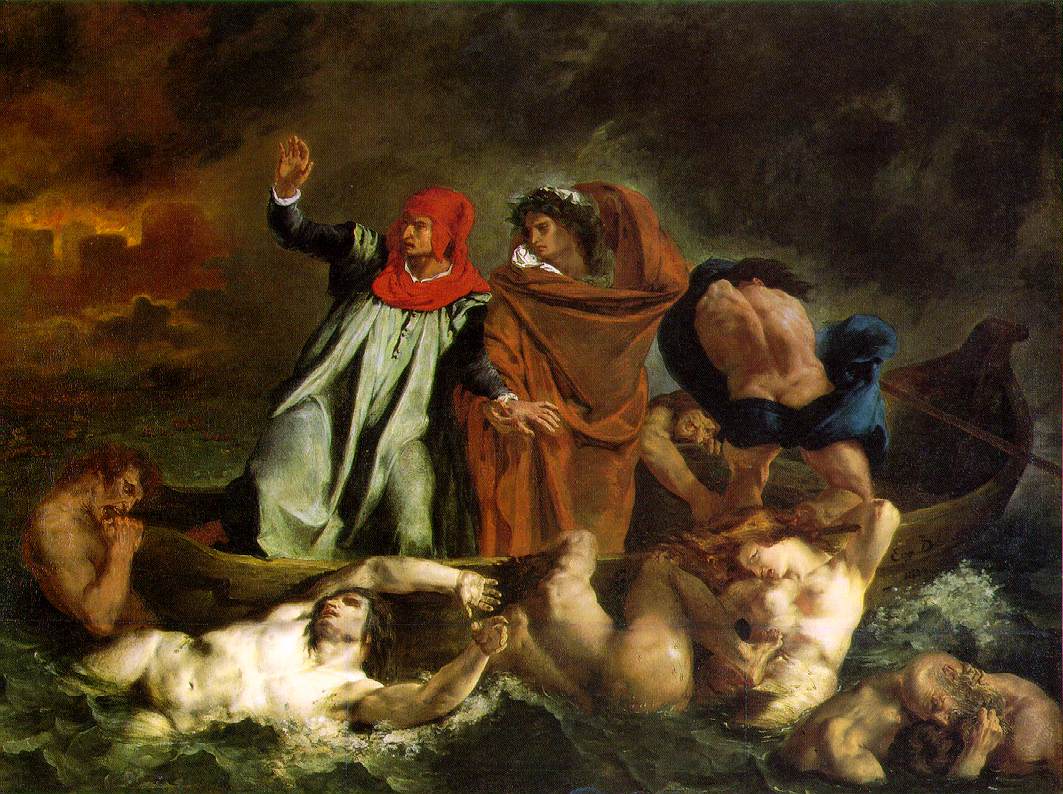 Barque De Dante Delacroix — Delacroix — Romanticismo