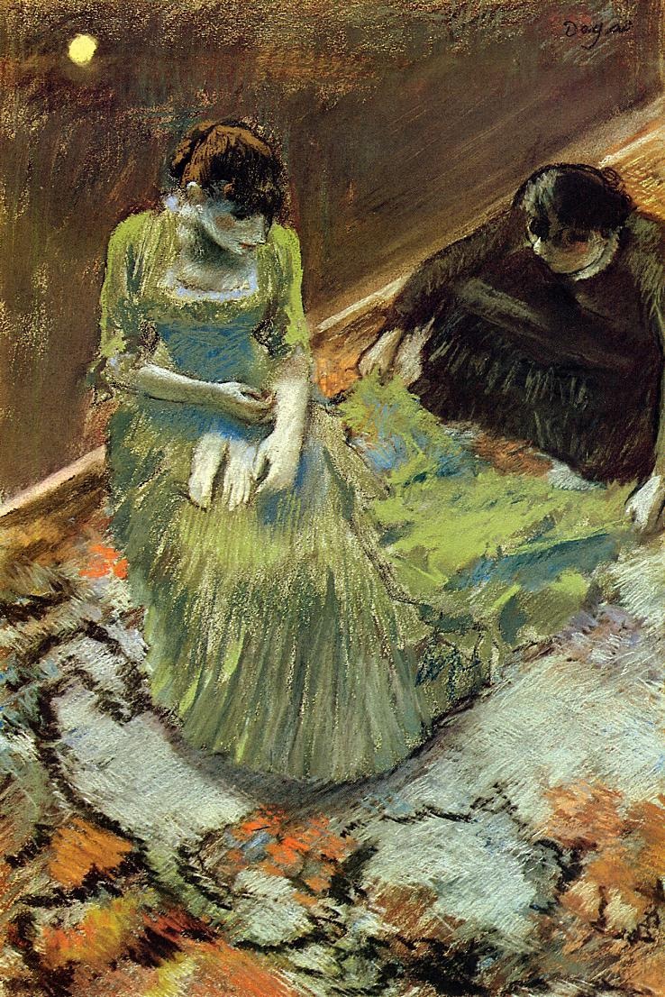 Antes De Curtain Call Degas — Edgar Degas — Impresionismo