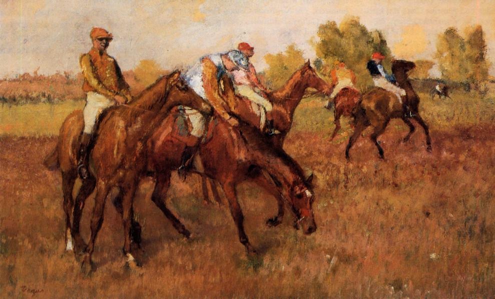 Antes De Race 4 Degas — Edgar Degas — Impresionismo