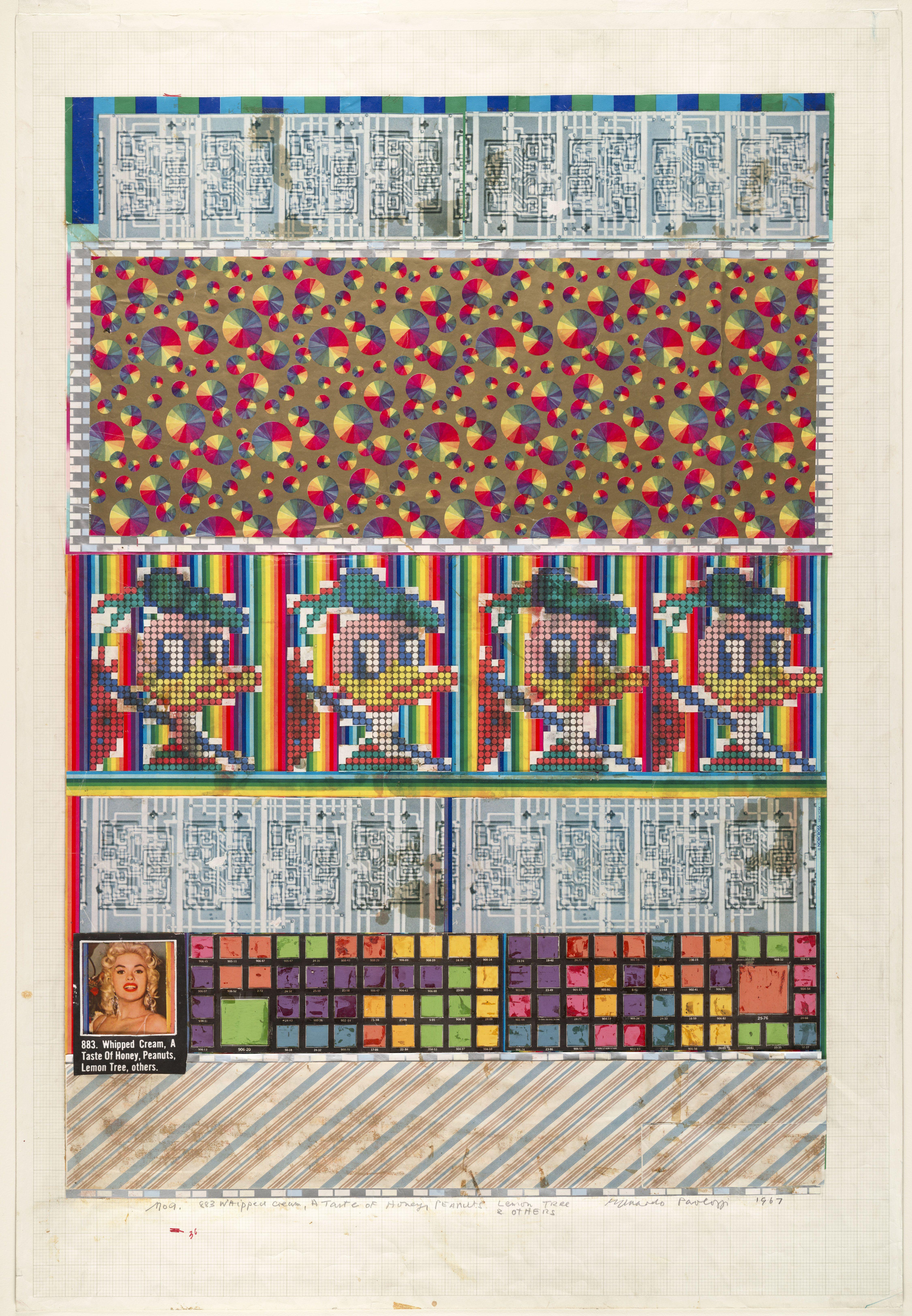 No 9 883 Whipped Cream Taste De Honey Peanuts Limon Arbol Y Others Collage Estudio Para Universal Electronic Vacuum Paolozzi — Eduardo Paolozzi