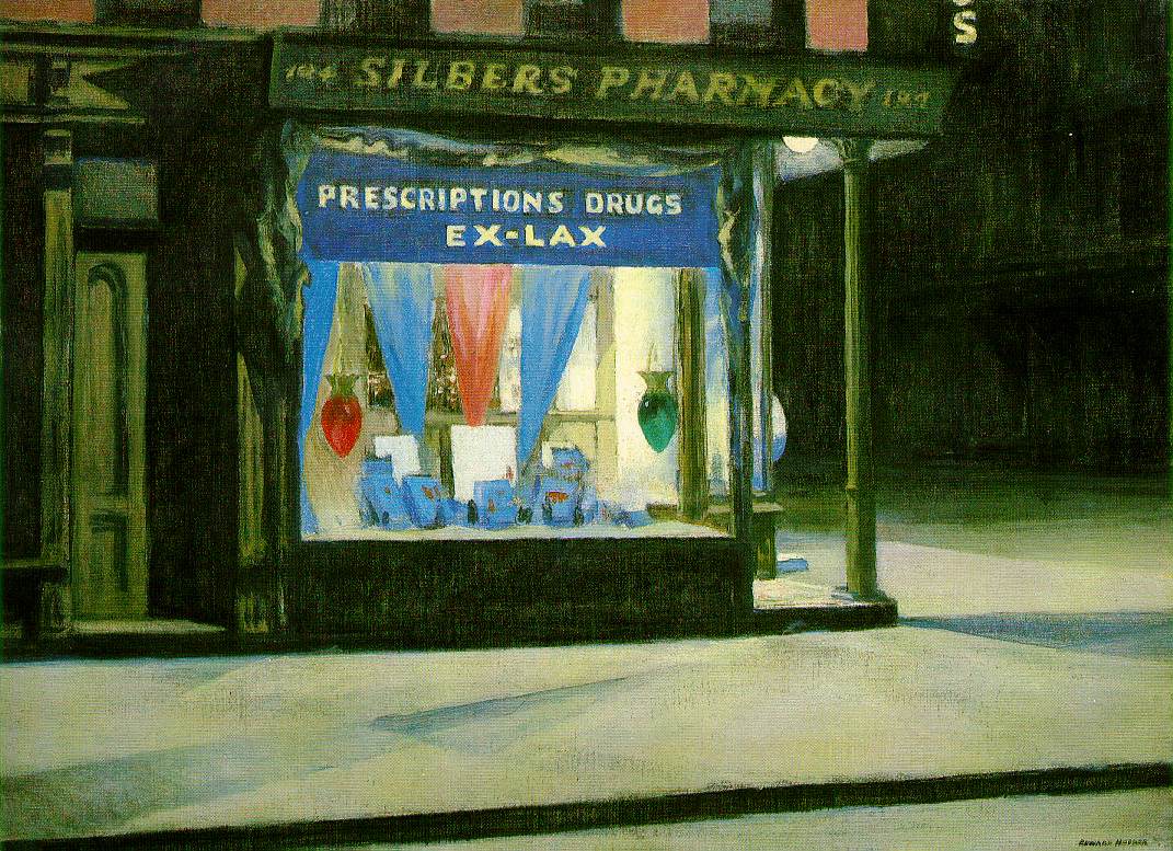 Drug Store Hopper — Edward Hopper — Realismo Americano