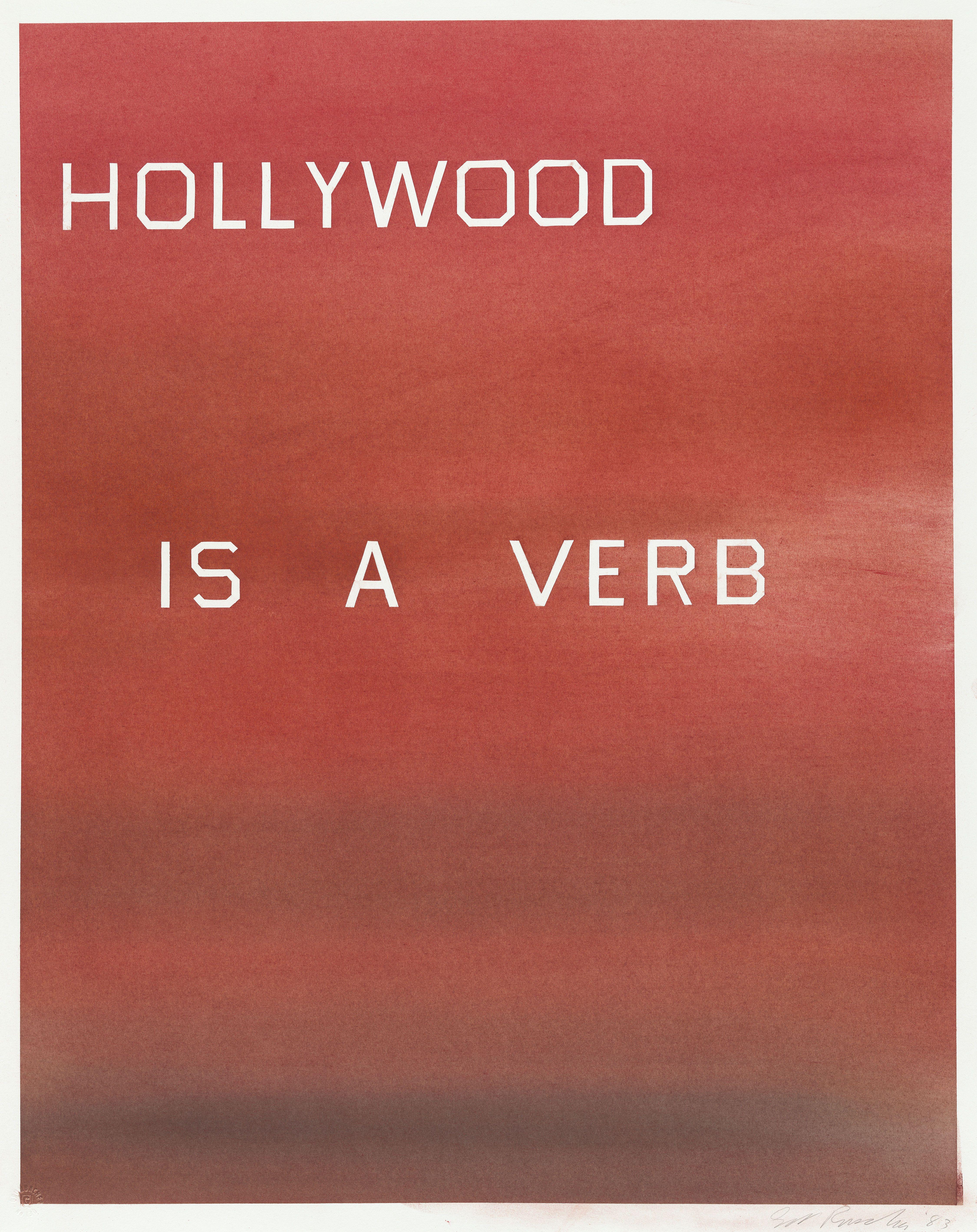 Hollywood Is Verb Ruscha — Edward Ruscha