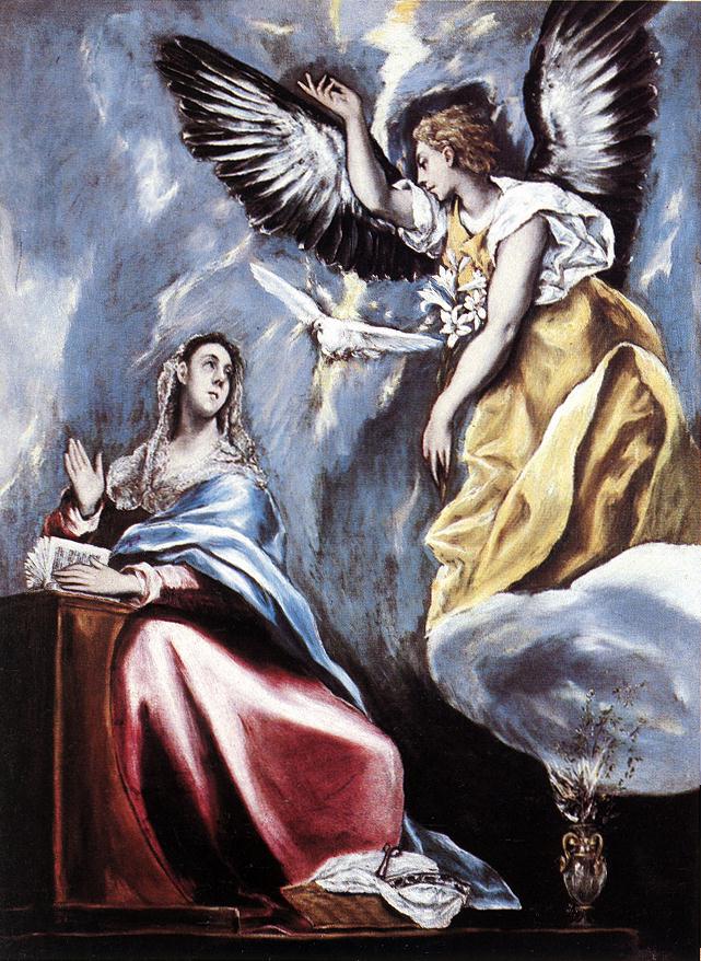 Anunciacion 2 Greco — El Greco — Manierismo