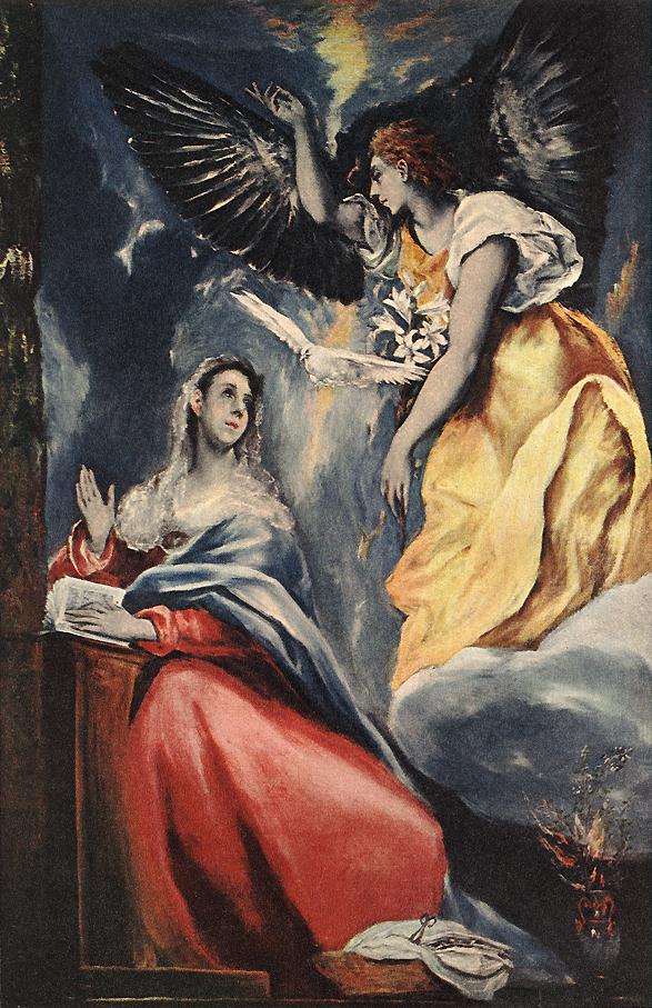 Anunciacion 4 Greco — El Greco — Manierismo