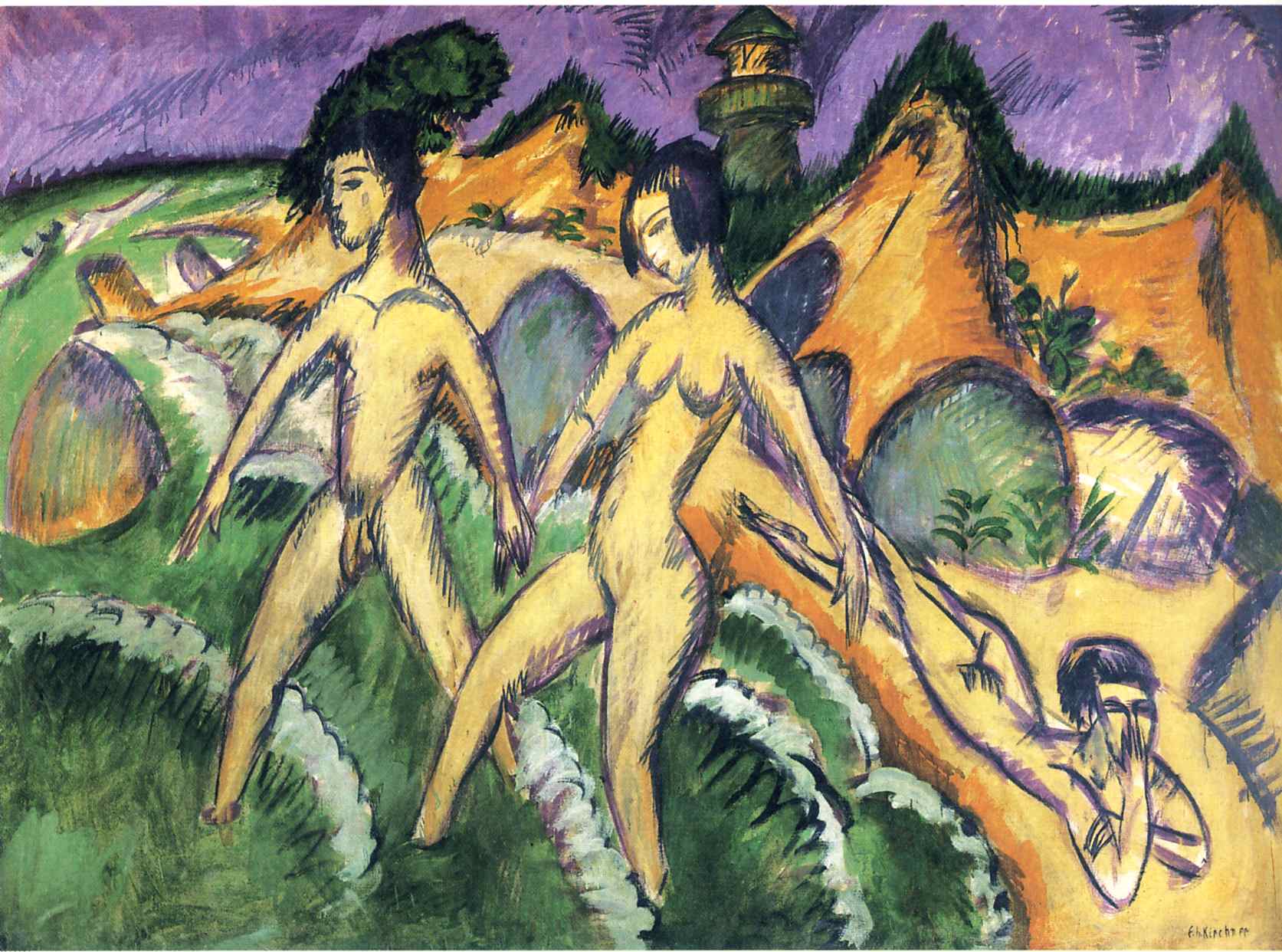 Escena de cabaret, Ernst Ludwig Kirchner