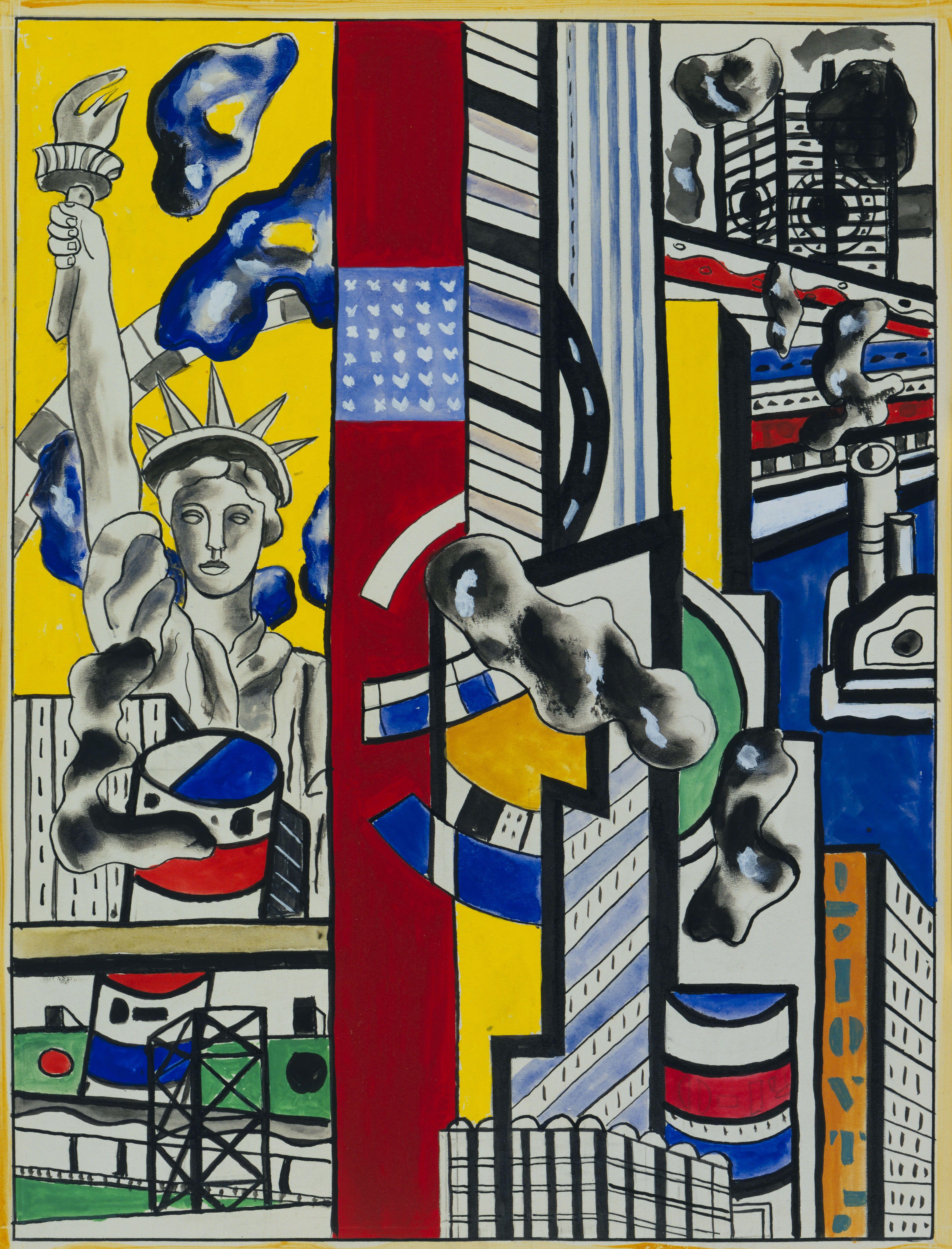 Estudio Para Cinematic Mural Estudio Ii Leger — Fernand Leger