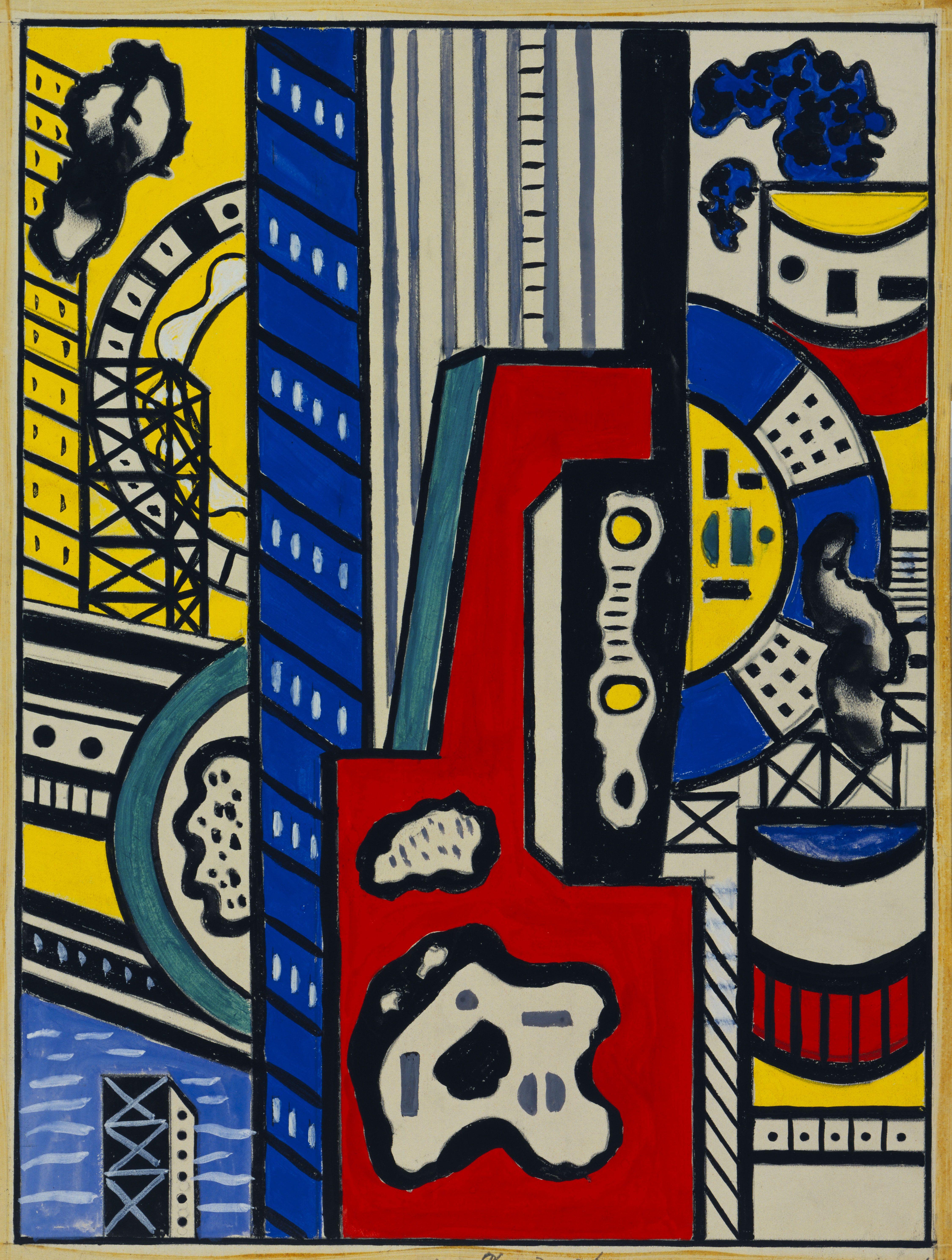 Estudio Para Cinematic Mural Estudio Iv Leger — Fernand Leger