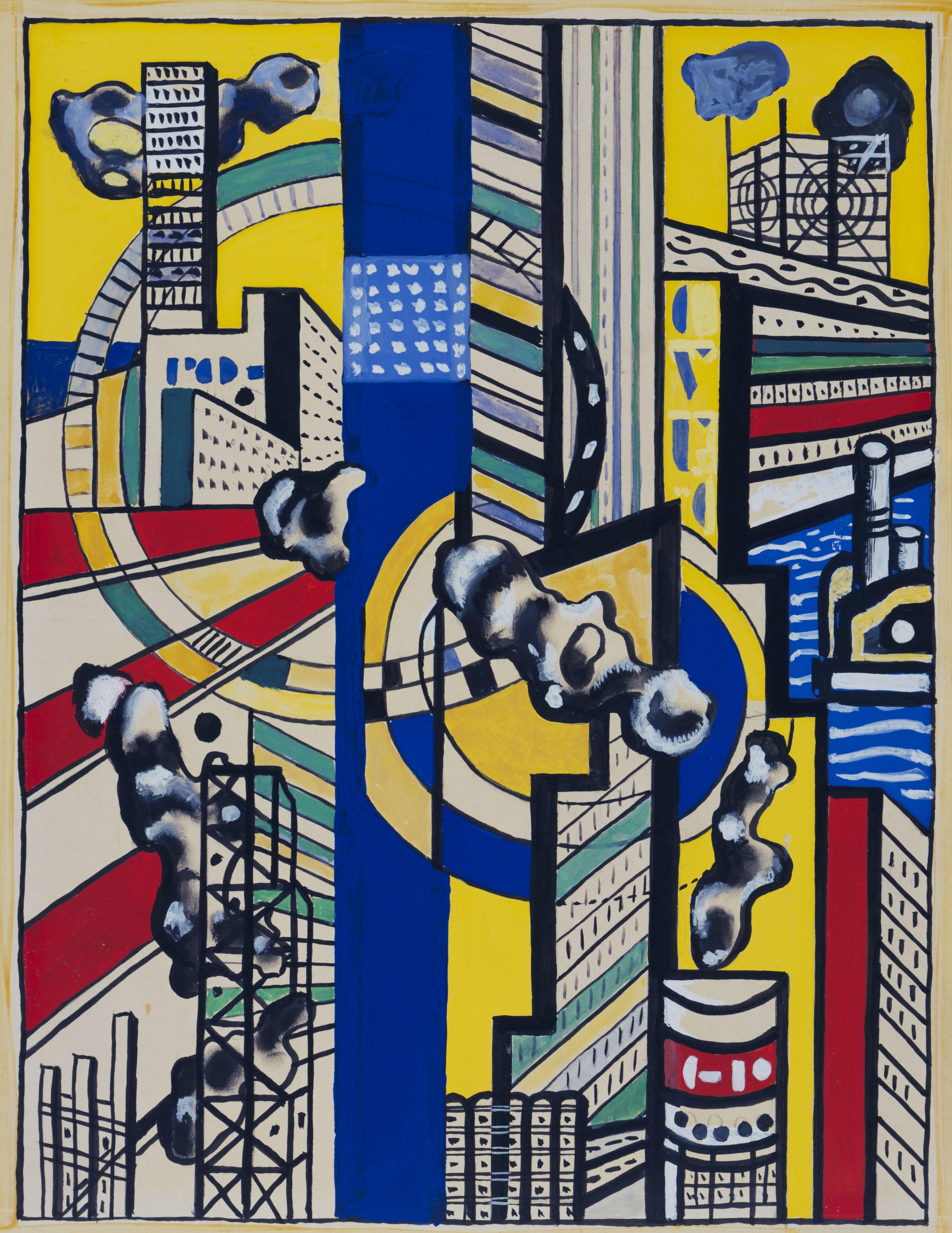 Estudio Para Cinematic Mural Estudio V Leger — Fernand Leger