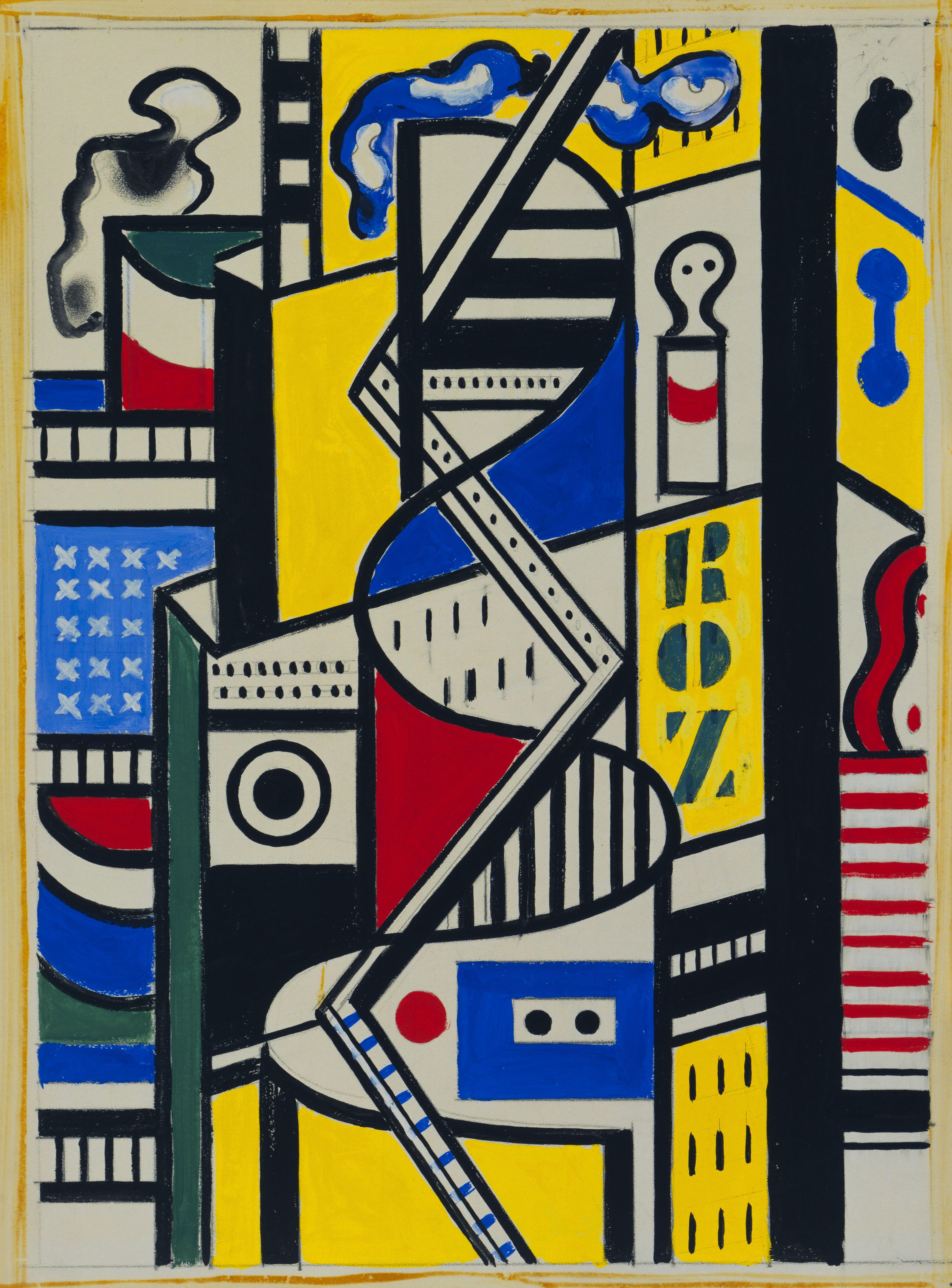 Estudio Para Cinematic Mural Estudio Vi Leger — Fernand Leger