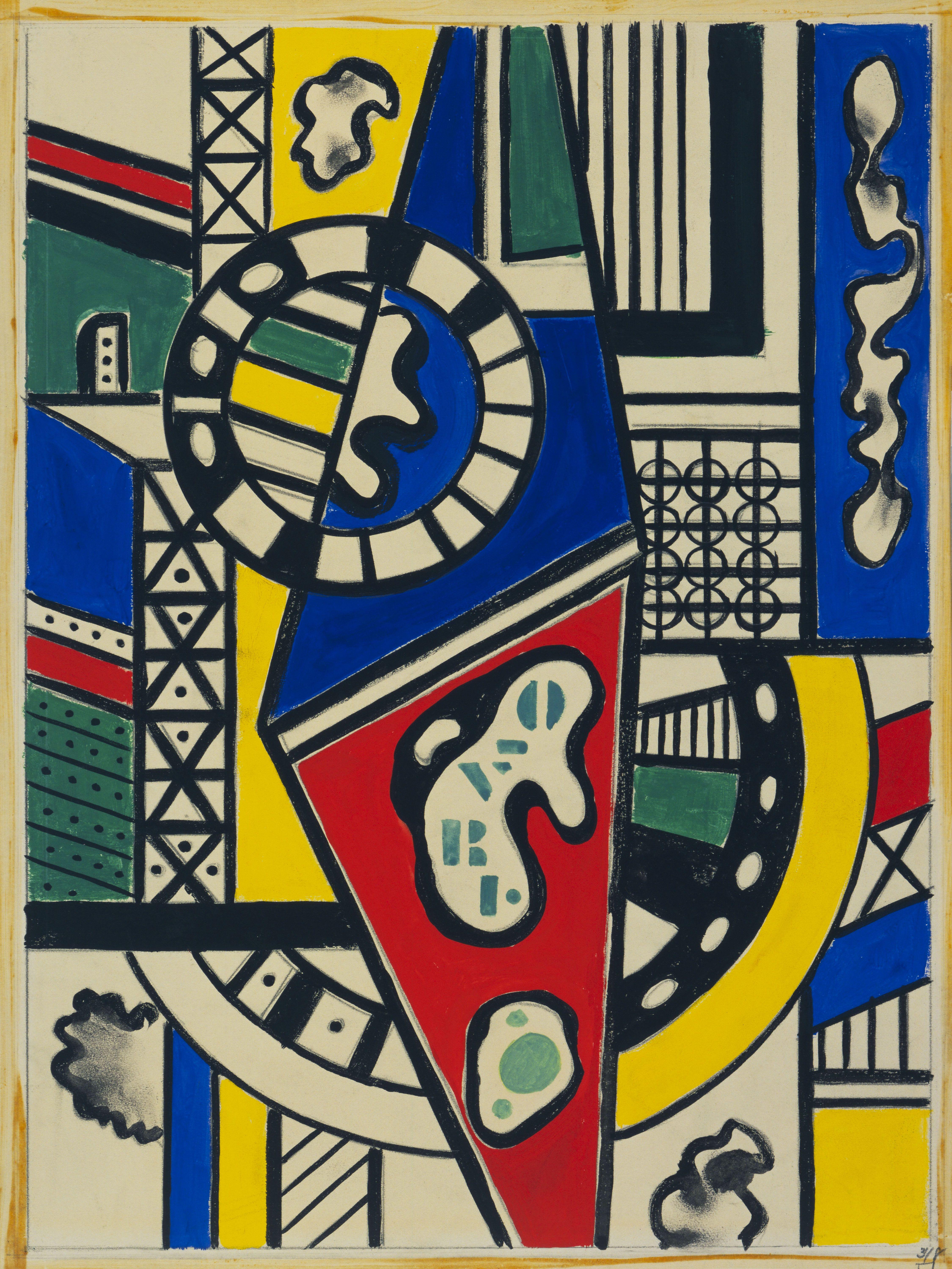 Estudio Para Cinematic Mural Estudio Vii Leger — Fernand Leger