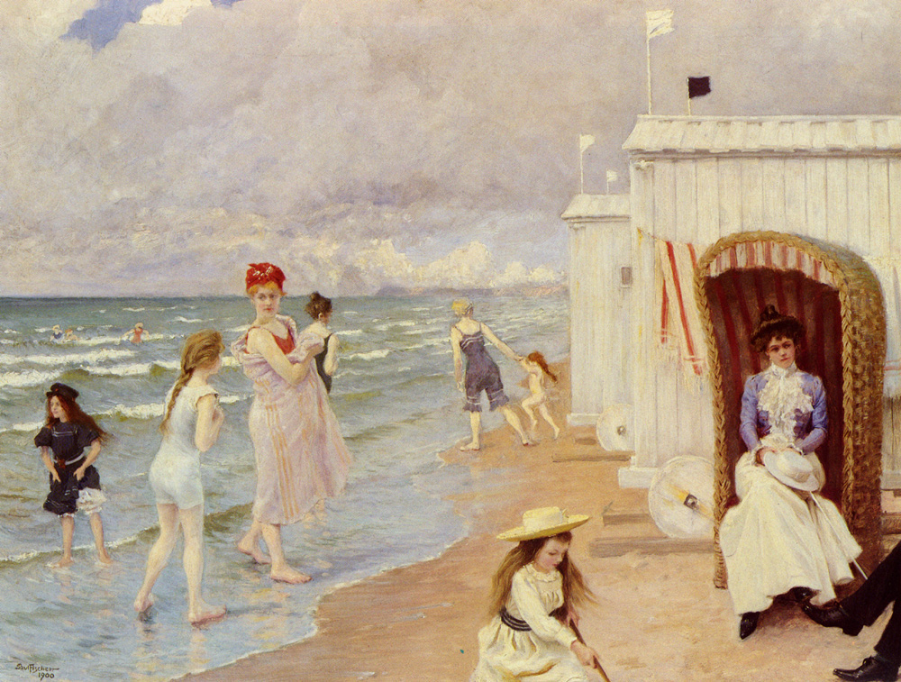 La playa de Trouville, Eugène Boudin