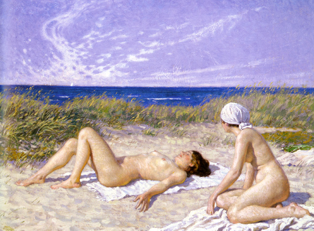 Sunbathing En Dunes Fischer — Fischer