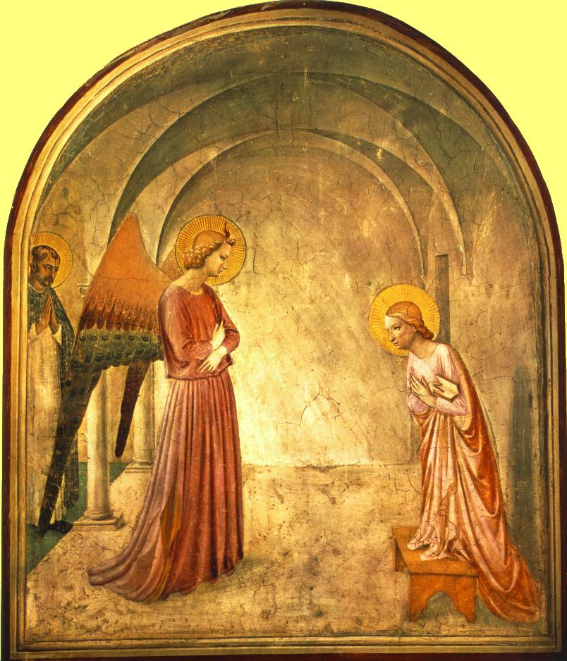 Anunciacion 3 Angelico — Fra Angelico — Renacimiento Temprano