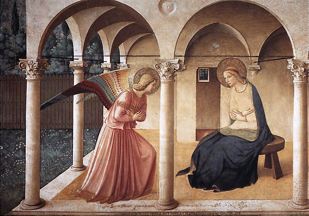 Anunciacion 4 Angelico — Fra Angelico — Renacimiento Temprano