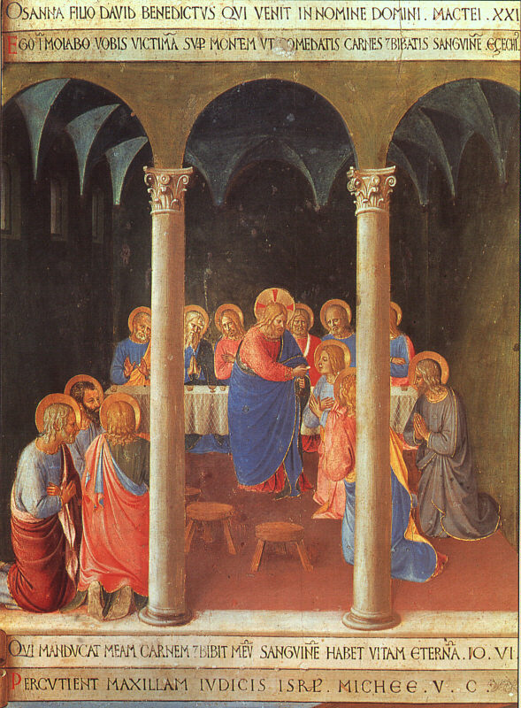 Communion De Apostles Angelico — Fra Angelico — Renacimiento Temprano