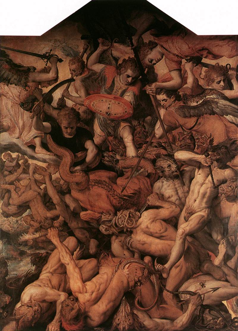 Fall De Rebellious Angeles Floris — Frans Floris