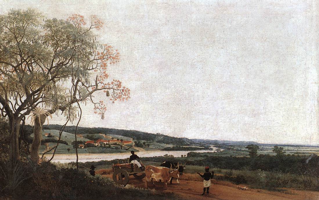 Ox Cart Post — Frans Post