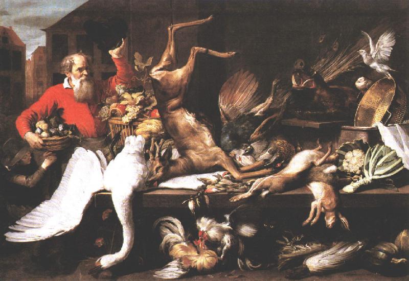Bodegon Con Dead Game Fruits Y Vegetables En Marke Snyders — Frans Snyders