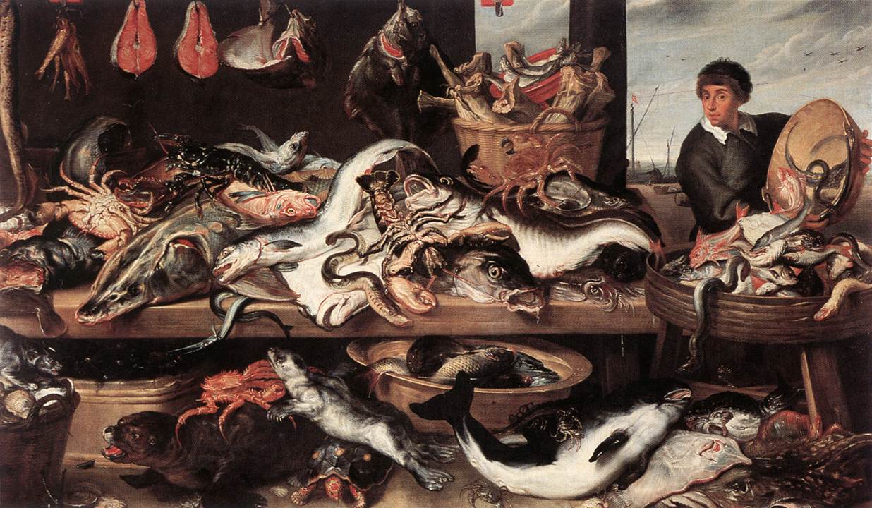Fishmonger 1 Snyders — Frans Snyders