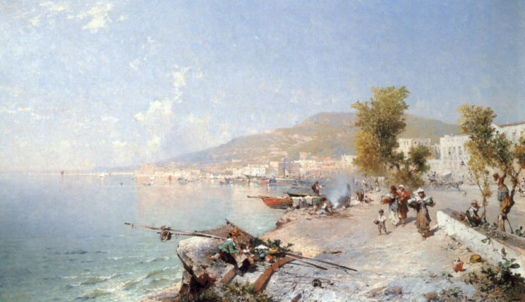 Vietri Sul Mare Mirando Towards Salerno Unterberger — Franz Richard Unterberger
